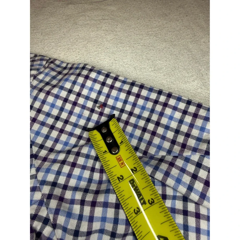 Polo Ralph Lauren Button Down Shirt Mens 2XL Blue Purple Plaid Long Sleeve Pony
